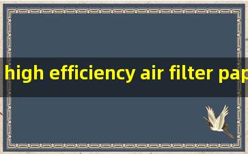 high efficiency air filter paper service
